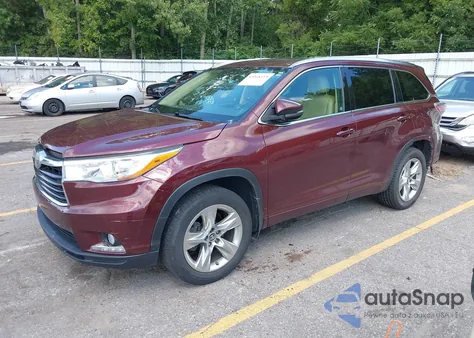 2016 Toyota Highlander Limited V6 from USA, damaged, VIN 5TDDKRFH8GS259534